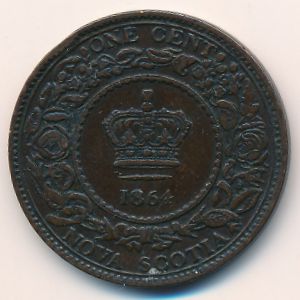 Новая Шотландия, 1 цент (1864 г.)