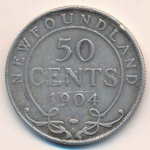 Ньюфаундленд, 50 центов (1904 г.)