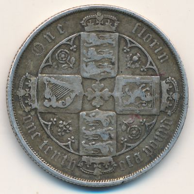 Великобритания, 1 флорин (1879 г.)