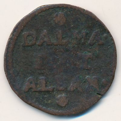Далмация и Албания, 2 сольдо (1691 г.)