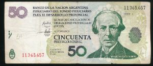 Аргентина, 50 песо (2001 г.)