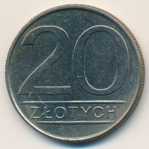 Польша, 20 злотых (1984 г.)
