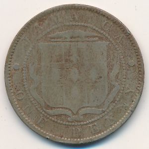 Ямайка, 1 пенни (1888 г.)