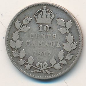 Канада, 10 центов (1917 г.)