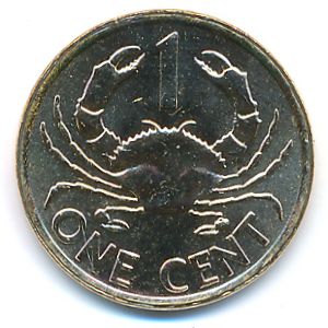 Seychelles, 1 cent, 2012–2014