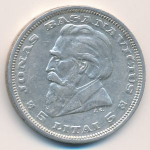 Литва, 5 лит (1936 г.)
