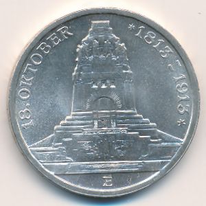 Саксония, 3 марки (1913 г.)