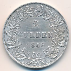 Frankfurt, 2 gulden, 1845–1856