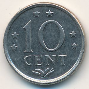 Антильские острова, 10 центов (1970 г.)