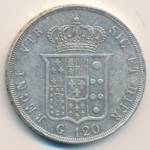 Неаполь и Сицилия, 120 гран (1848 г.)