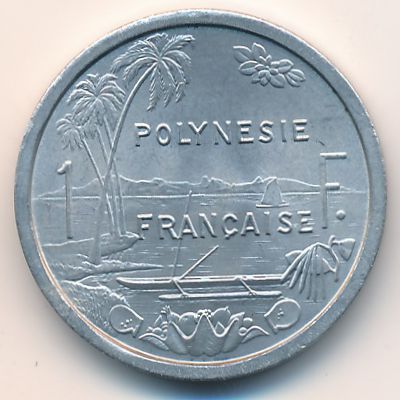 Французская Полинезия, 1 франк (1975 г.)