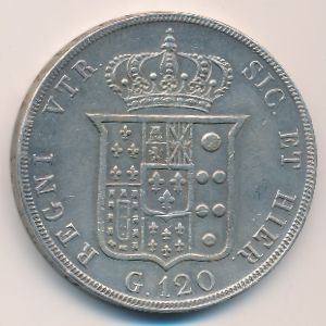 Неаполь и Сицилия, 120 гран (1848 г.)