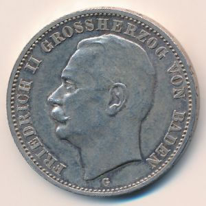 Баден, 3 марки (1914 г.)