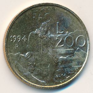 Сан-Марино, 200 лир (1994 г.)