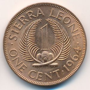 Сьерра-Леоне, 1 цент (1964 г.)