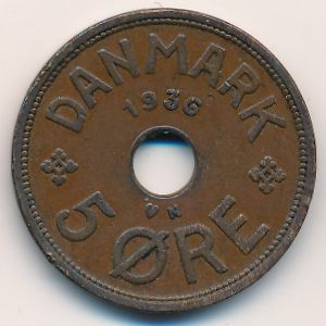 Дания, 5 эре (1936 г.)