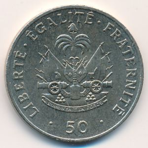 Haiti, 50 centimes, 1991