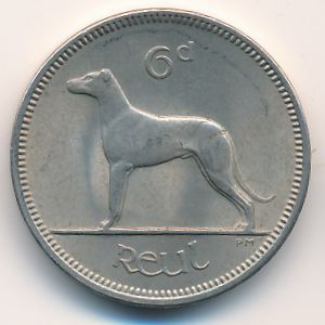 Ирландия, 6 пенсов (1967 г.)