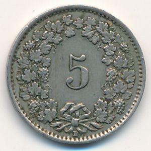 Швейцария, 5 раппенов (1931 г.)