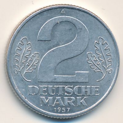 ГДР, 2 марки (1957 г.)