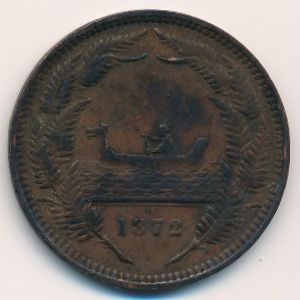New Zealand, 1 penny, 1872