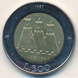 Сан-Марино, 500 лир (1987 г.)