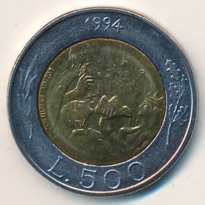 Сан-Марино, 500 лир (1994 г.)
