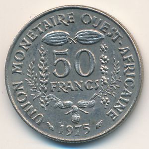 Западная Африка, 50 франков (1975 г.)