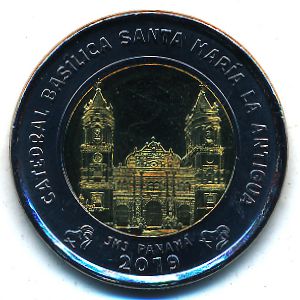 Panama, 1 balboa, 2019