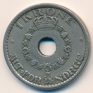 Норвегия, 1 крона (1925 г.)