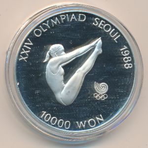 South Korea, 10000 won, 1987
