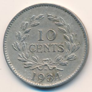 Саравак, 10 центов (1934 г.)