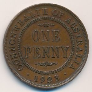 Австралия, 1 пенни (1923 г.)