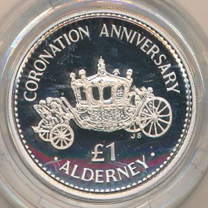 Олдерни, 1 фунт (1993 г.)