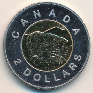 Канада, 2 доллара (1996 г.)