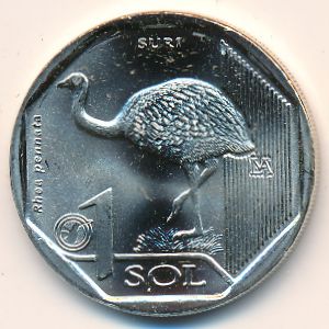 Перу, 1 соль (2018 г.)