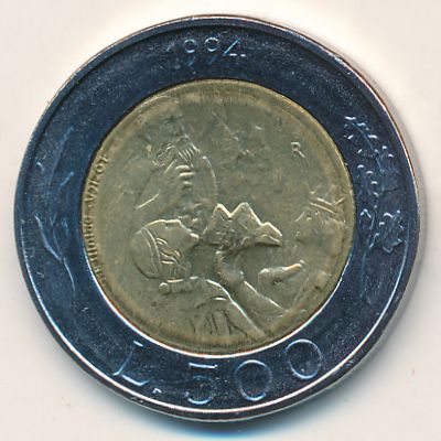 Сан-Марино, 500 лир (1994 г.)