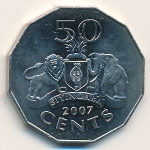 Свазиленд, 50 центов (2007 г.)