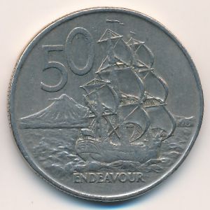 Новая Зеландия, 50 центов (1972 г.)