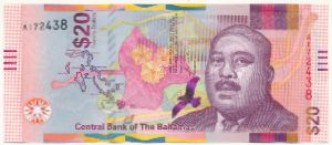 Багамские острова, 20 долларов (2018 г.)