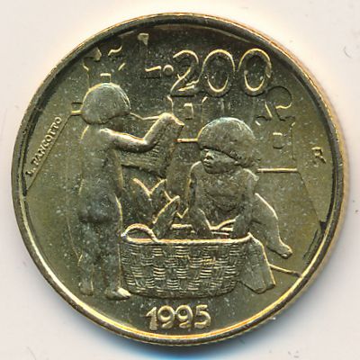 Сан-Марино, 200 лир (1995 г.)