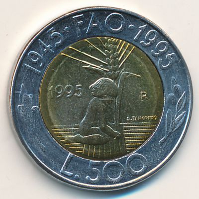 Сан-Марино, 500 лир (1995 г.)