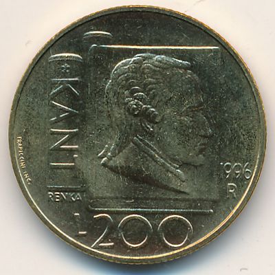 Сан-Марино, 200 лир (1996 г.)