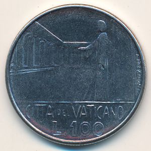 Ватикан, 100 лир (1978 г.)