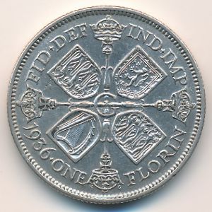 Великобритания, 1 флорин (1936 г.)