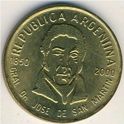 Argentina, 50 centavos, 2000