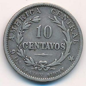 Коста-Рика, 10 сентаво (1889 г.)
