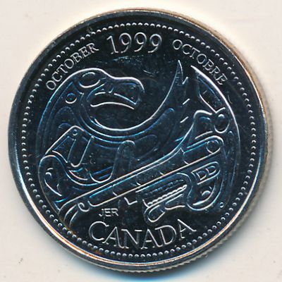 Канада, 25 центов (1999 г.)