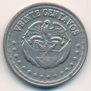 Колумбия, 20 сентаво (1963 г.)