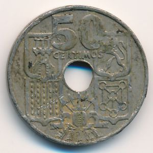 Испания, 50 сентимо (1949 г.)